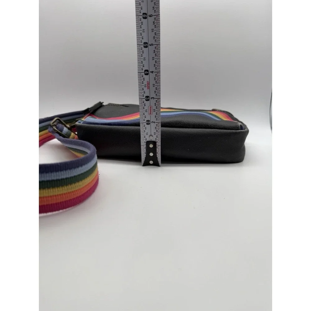 Marine Layer Rainbow Wave  Crossbody Fanny Pack Adjustable Strap Festival Pride